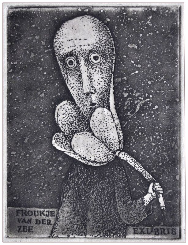 Eidrigevicius Stasys (1) Exlibris Frouke Van Der Zee, C3, 1979