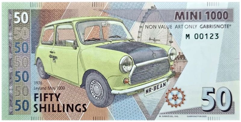2025/07a Mini samochody 50 szylingów Mini 1000 (seria M)