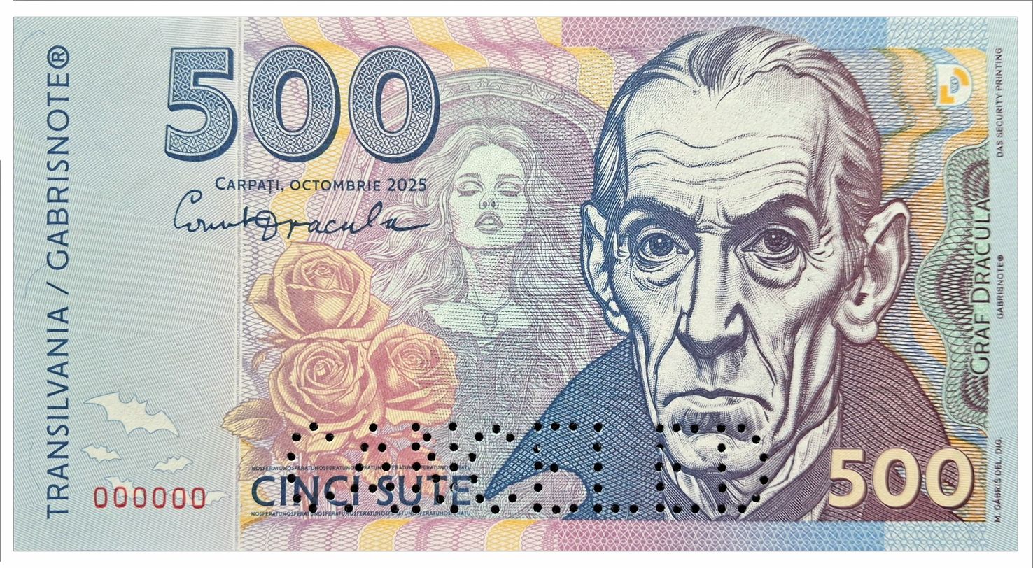 2025/09f 500 Draculi Hrabia Drakula Transylwania (000000) + perforacja CANCELED