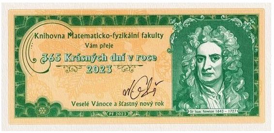 PF 2023 (Pour feliciter 2023) Sir Isaac Newton (1643-1727)