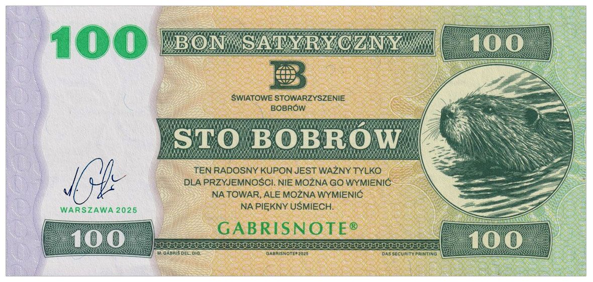 2025/17ag 100 bobrów + autograf Mateja Gábriša