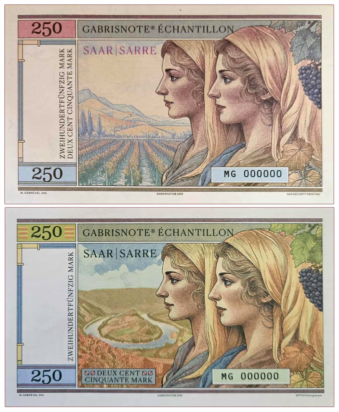 2025/14g Saar / Sarre Ludwidskirche (1775-2025) wariant A+B (MG000000)