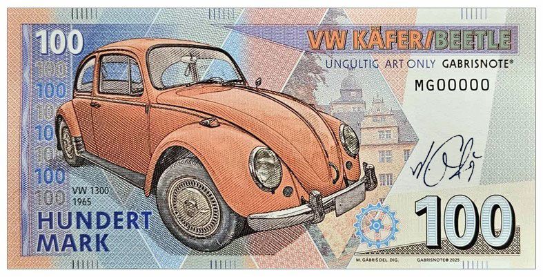2025/11c Mini samochody 100 marek VW Garbus (MG00000) + autograf Mateja Gábriša