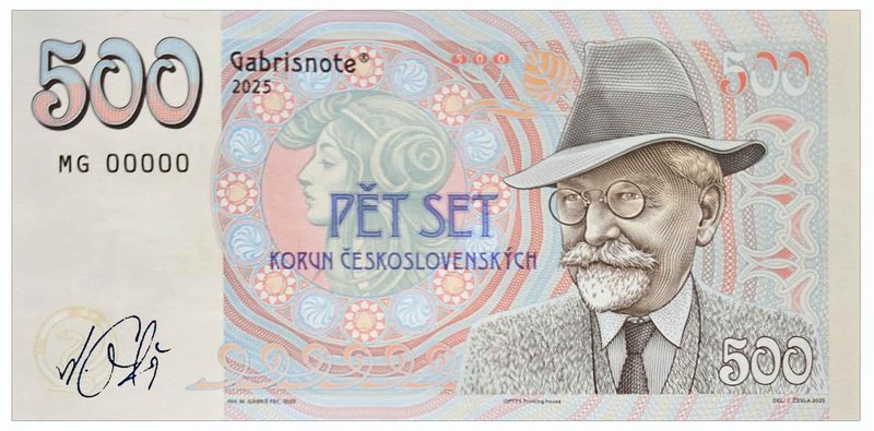 2025/14c Alfons Mucha (MG000000)+ autograf Mateja Gábriša