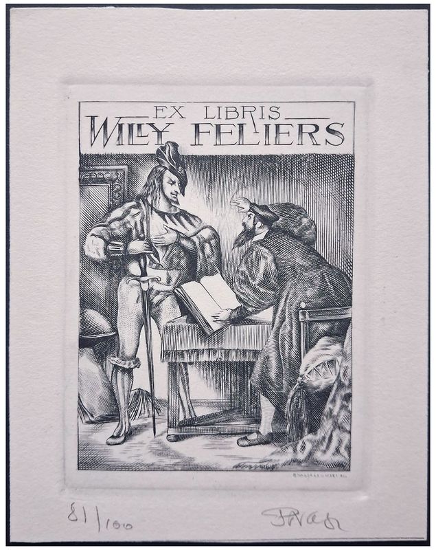 Naszarkowski Piotr (10/1986) Exlibris Willy Feliers (III), C2, 70x93