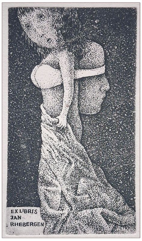 Eidrigevicius Stasys (2) Ex libris Jan Rhebergen, C3, 1980