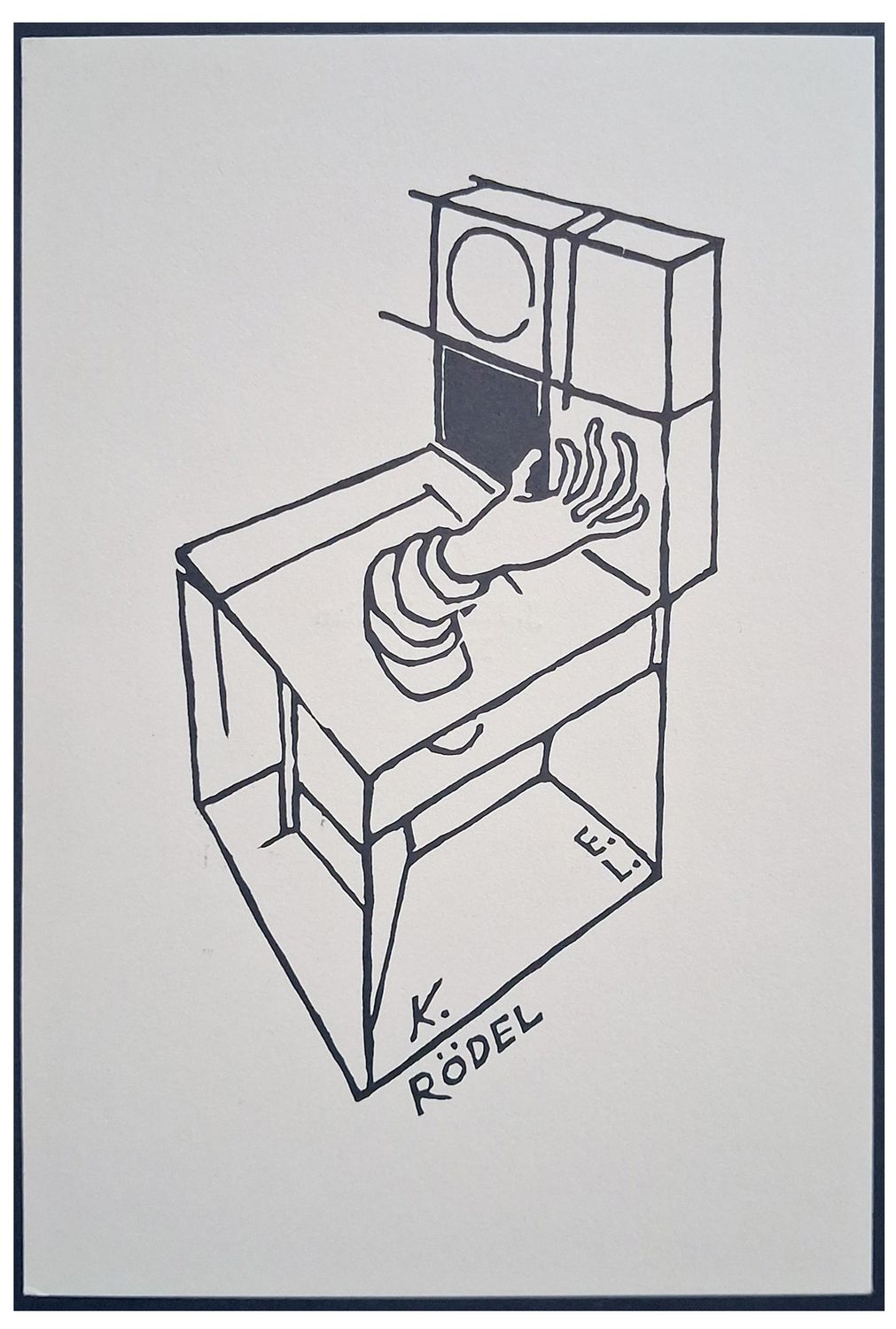 Halicki Janusz (05) E.L. [Ex Libris] K. [Klaus] Roedel, X3, 1972