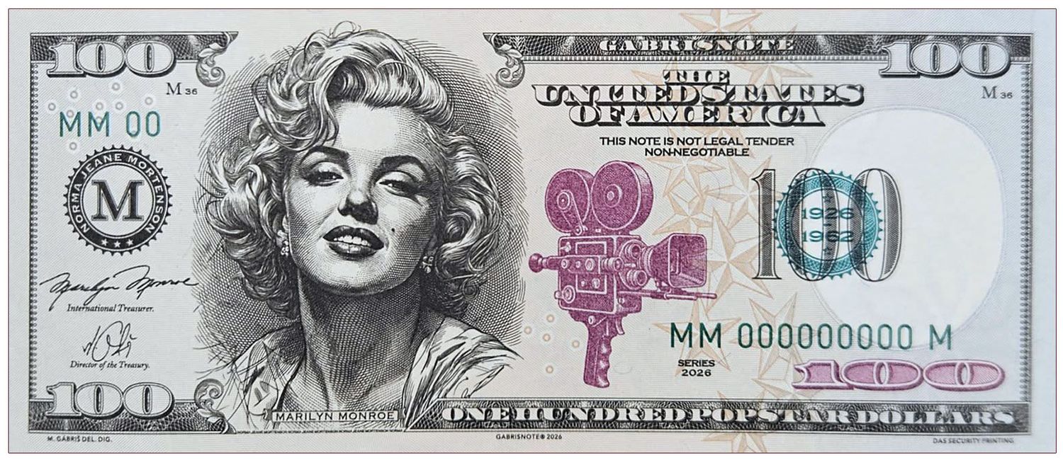 2026/02b 100. rocznica urodzin Marilyn Monroe (seria MM000000000M)