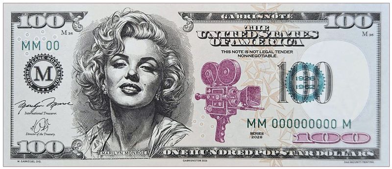 2026/02b 100. rocznica urodzin Marilyn Monroe (seria MM000000000M)