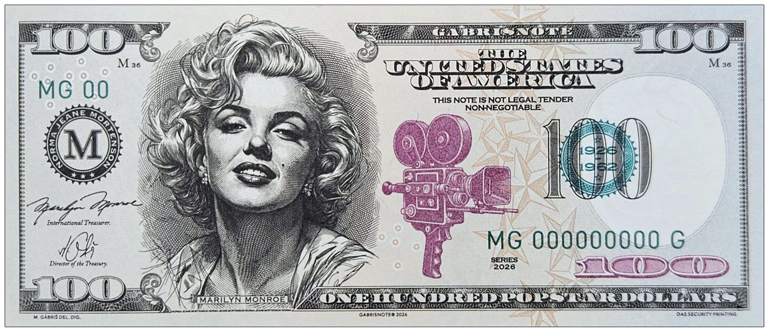 2026/02c 100. rocznica urodzin Marilyn Monroe (seria MG000000000G)