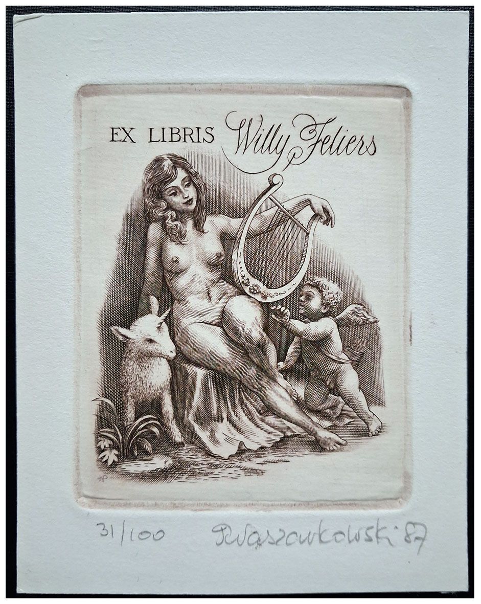 Naszarkowski Piotr (12/1987) Exlibris Willy Feliers (IV), C2, 77x95