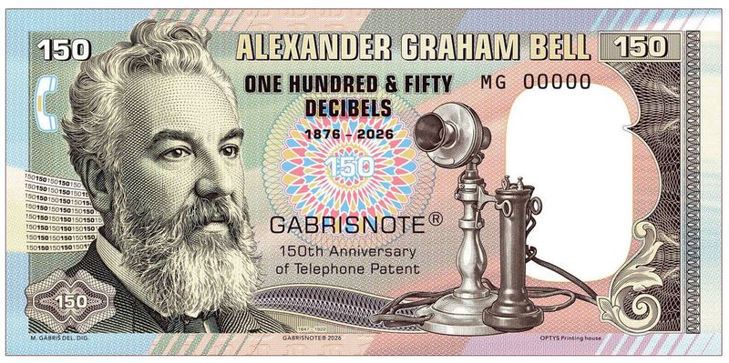 2026/05b 150 dB Alexander Graham Bell (seria MG00000)