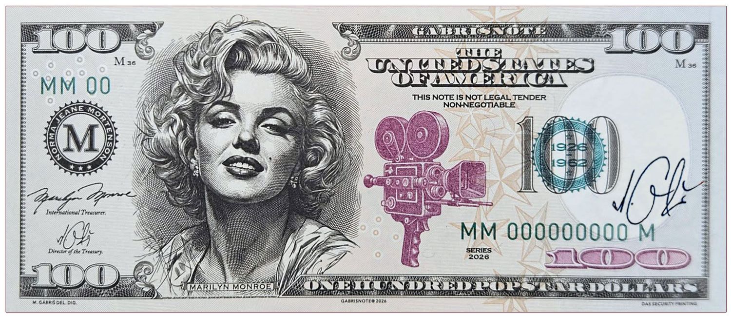 2026/02bg 100. rocznica urodzin Marilyn Monroe (seria MM000000000M) + autograf Mateja Gábriša