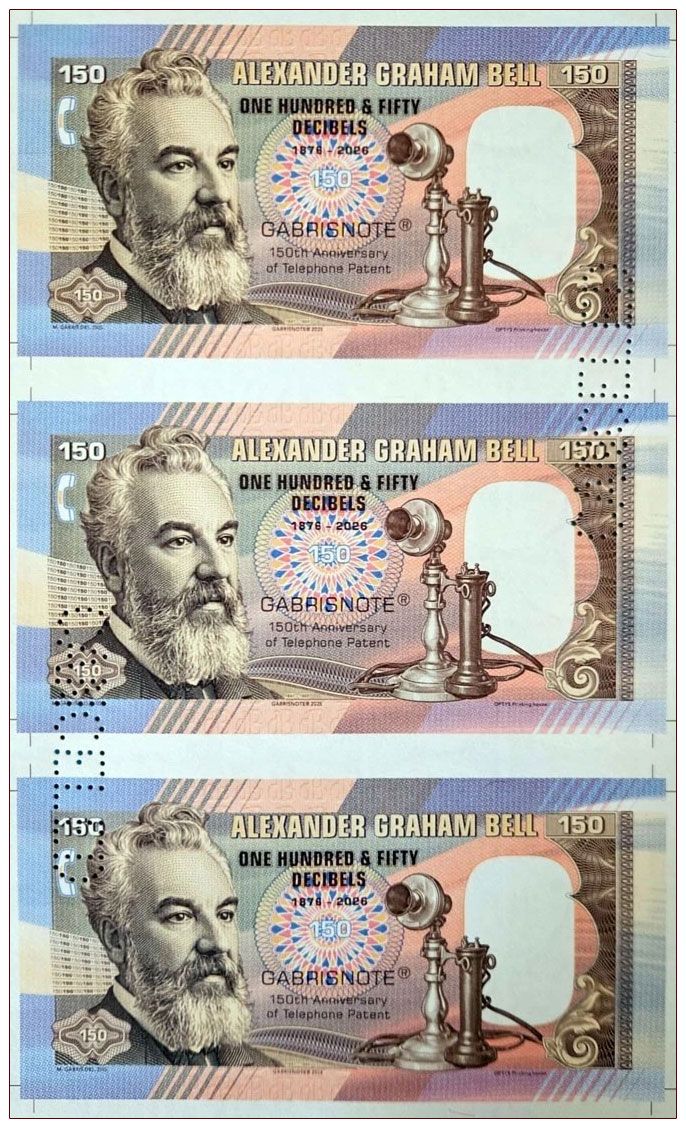2026/05d 150 dB Alexander Graham Bell (arkusz) + perforacja CANCELED