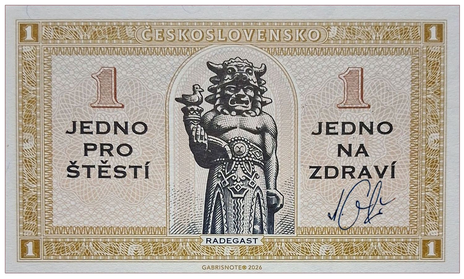 2026Ag Jedno pro stesti / Jedno na zdravi + autograf Mateja Gábriša