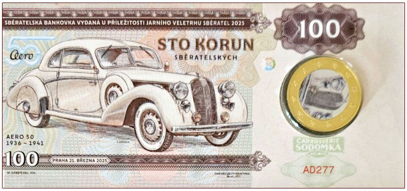 2025/04d Aero 50 Zapadlik (seria AD) żeton w blistrze