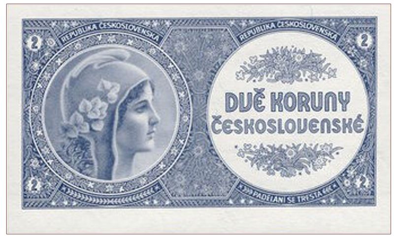 2013 2 korony czechosłowackie wzór 1938 - nowodruk