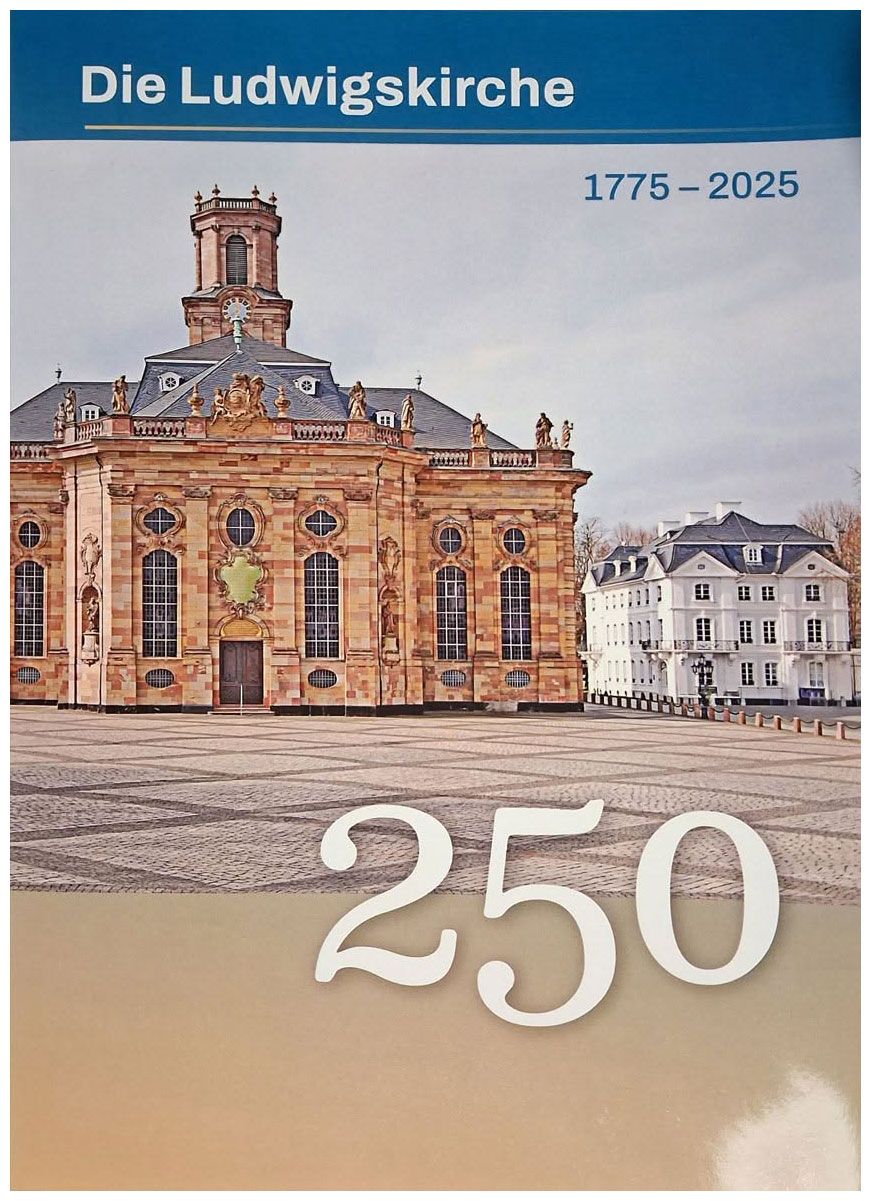 2025/14egb Saar / Sarre Ludwidskirche (1775-2025) wariant B (numerowana seria LK w folderze) + autograf dr. Thomasa Bergholza + autograf Mateja Gábriša