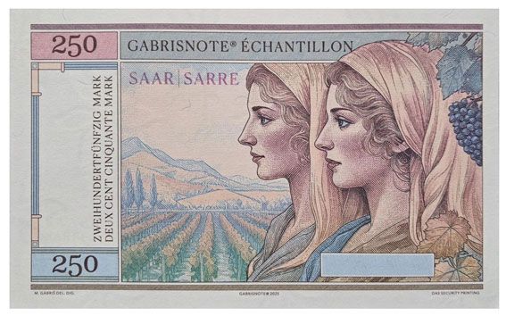 2025/14c Saar / Sarre Ludwidskirche (1775-2025) wariant A (bez numeru i serii)
