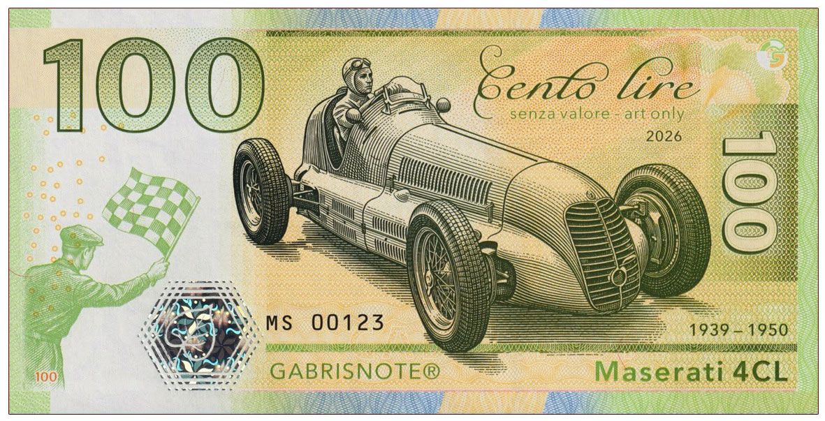 2026/11a 100 lirów Maserati 4CL (numerowana seria MS)