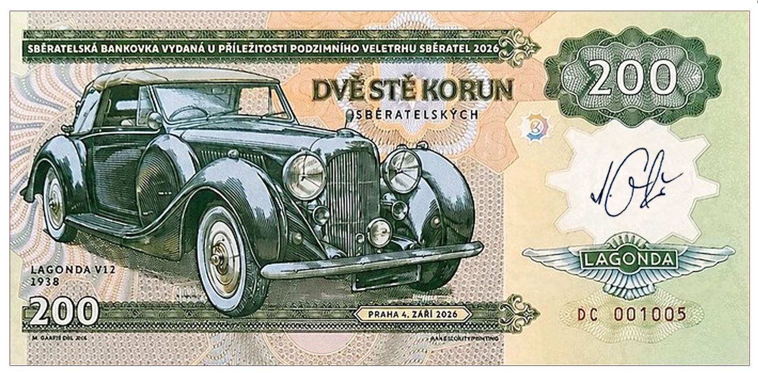 2026/12bf Lagonda V12 Zapadlik (seria DC) + autograf Mateja Gábriša