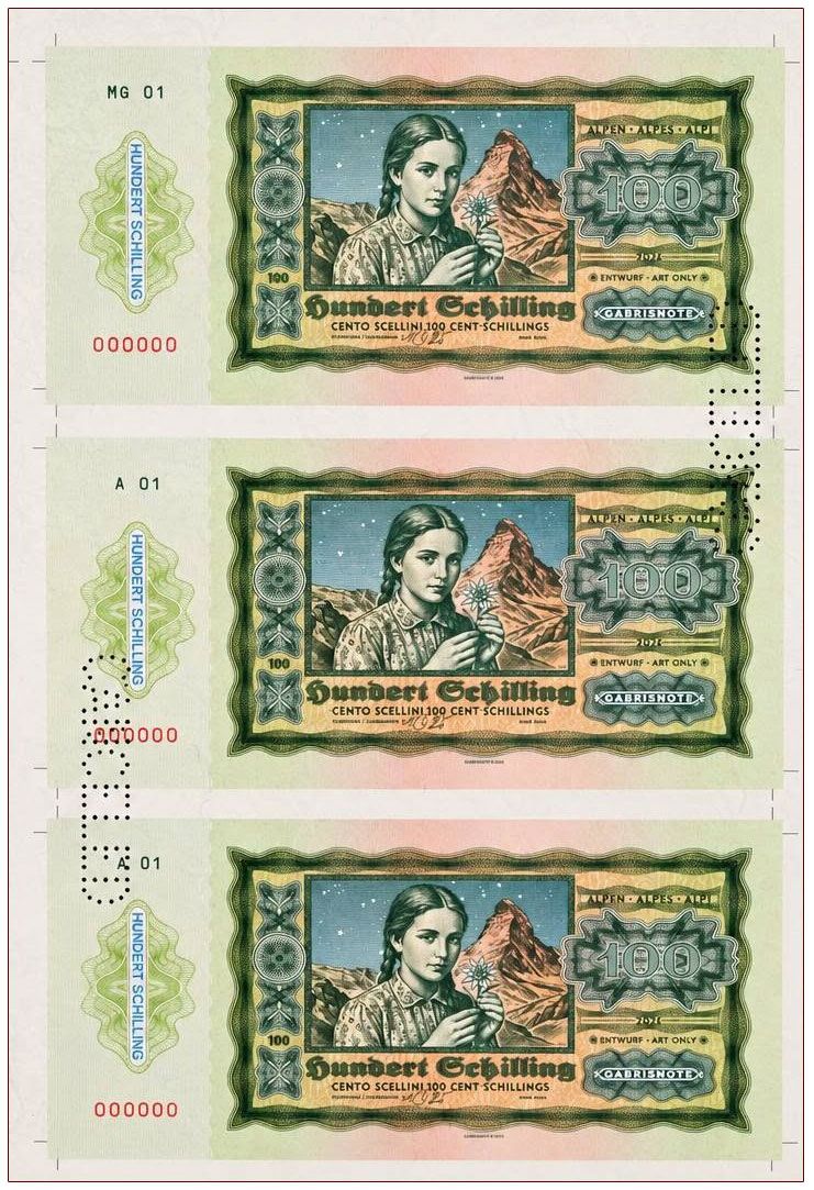2026/13i 100 szylingów (arkusz) + perforacja CANCELED