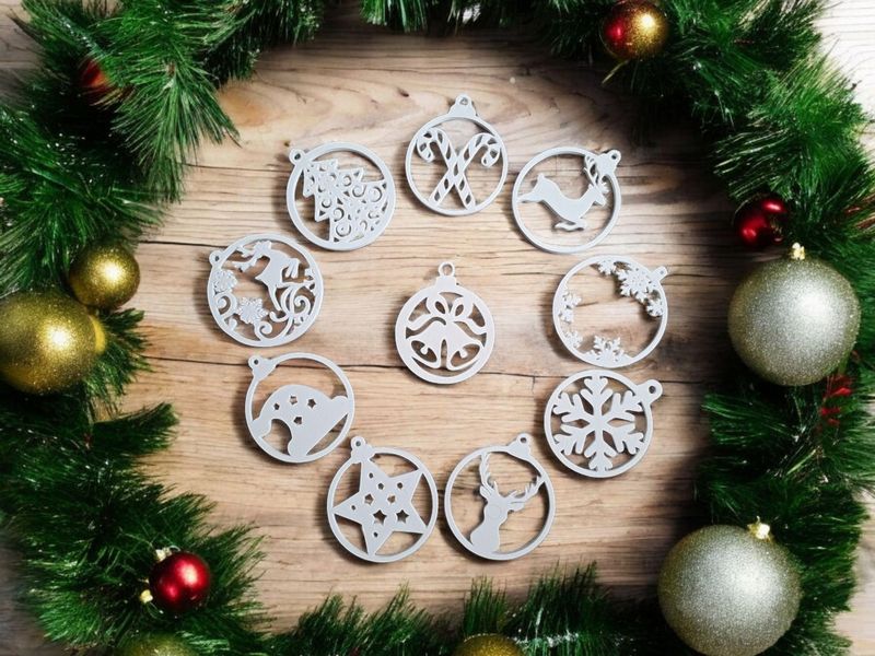 Weihnachtsbaum Ornamente, 10-teiliges Set
