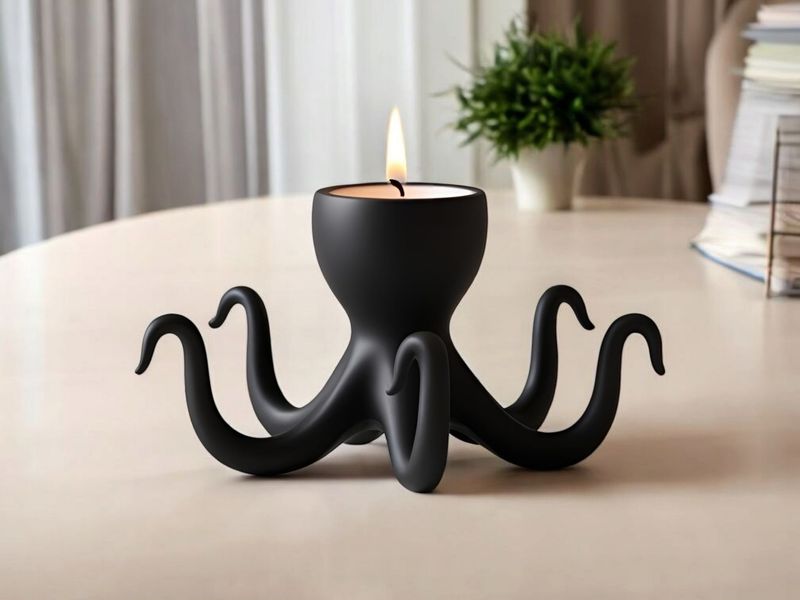 Teelichthalter "Oktopus"