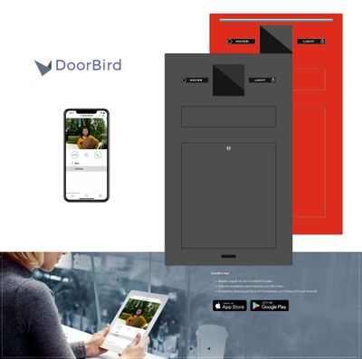Briefkasten DoorBird D1101V Videosprechanlage Komplettset Kamera IP Briefkasten DoorBird D1101V Videosprechanlage Komplettset Kamera IP