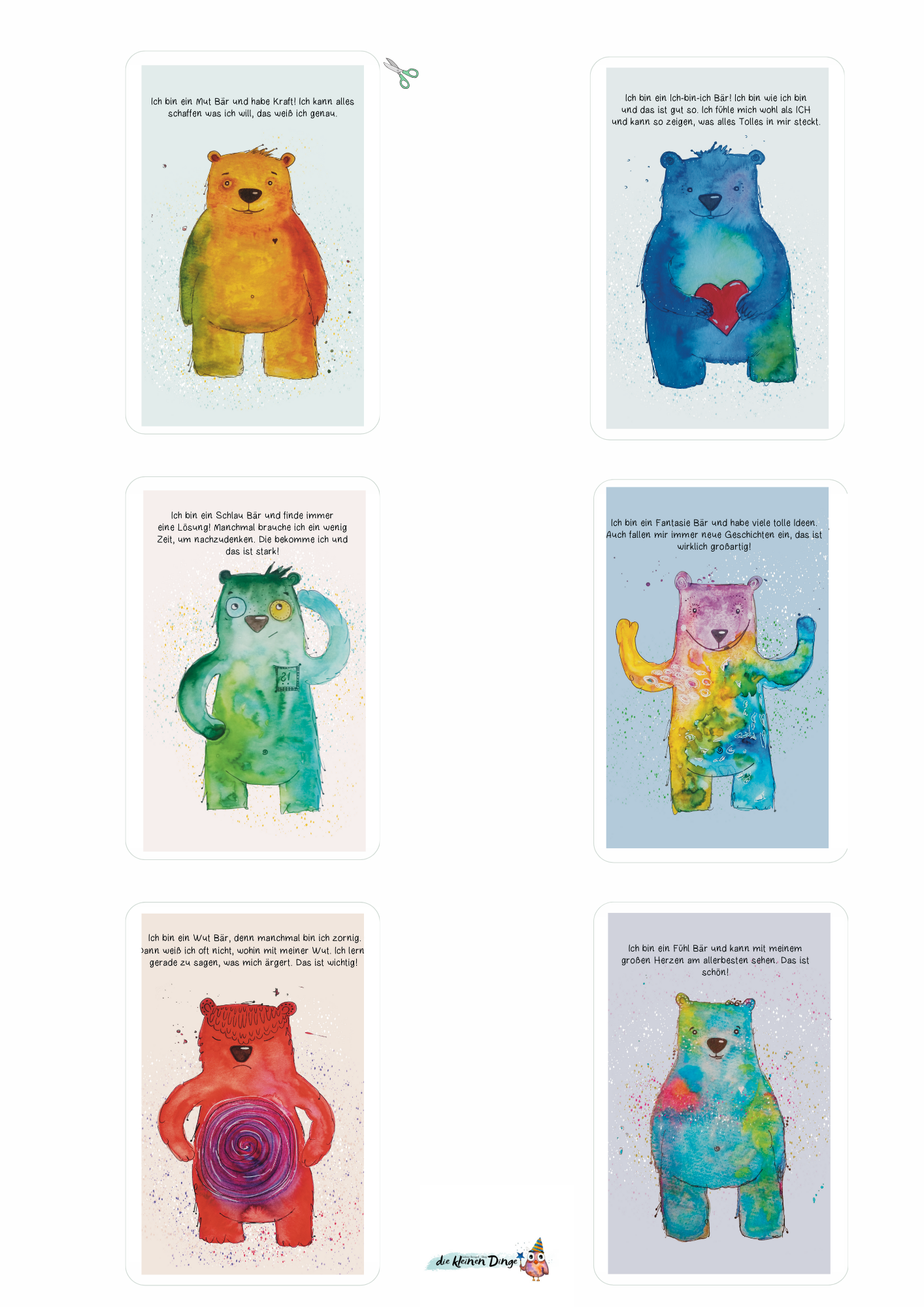 Kraftkarten für Kinder  