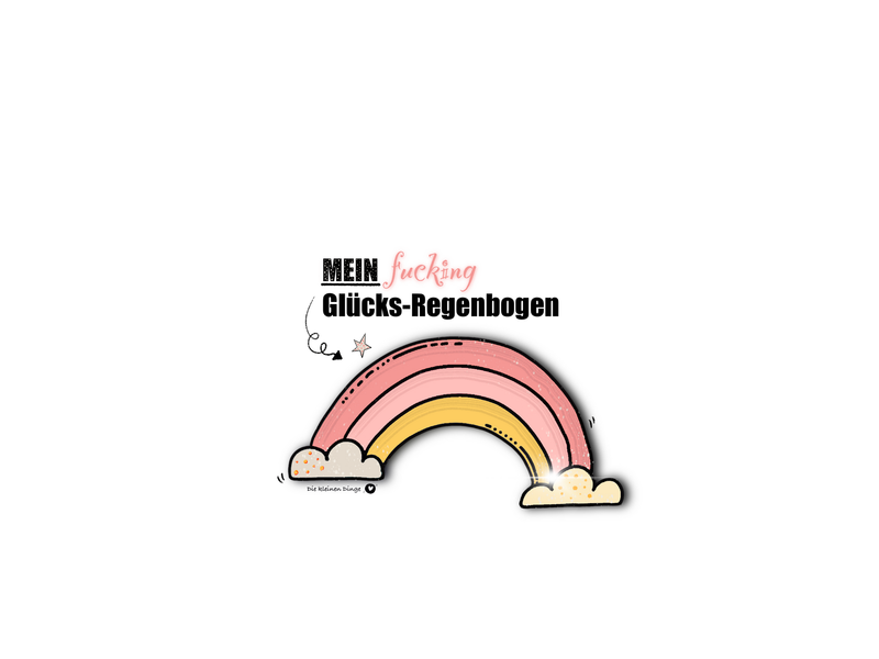 frecher Regenbogen Statement - Sticker