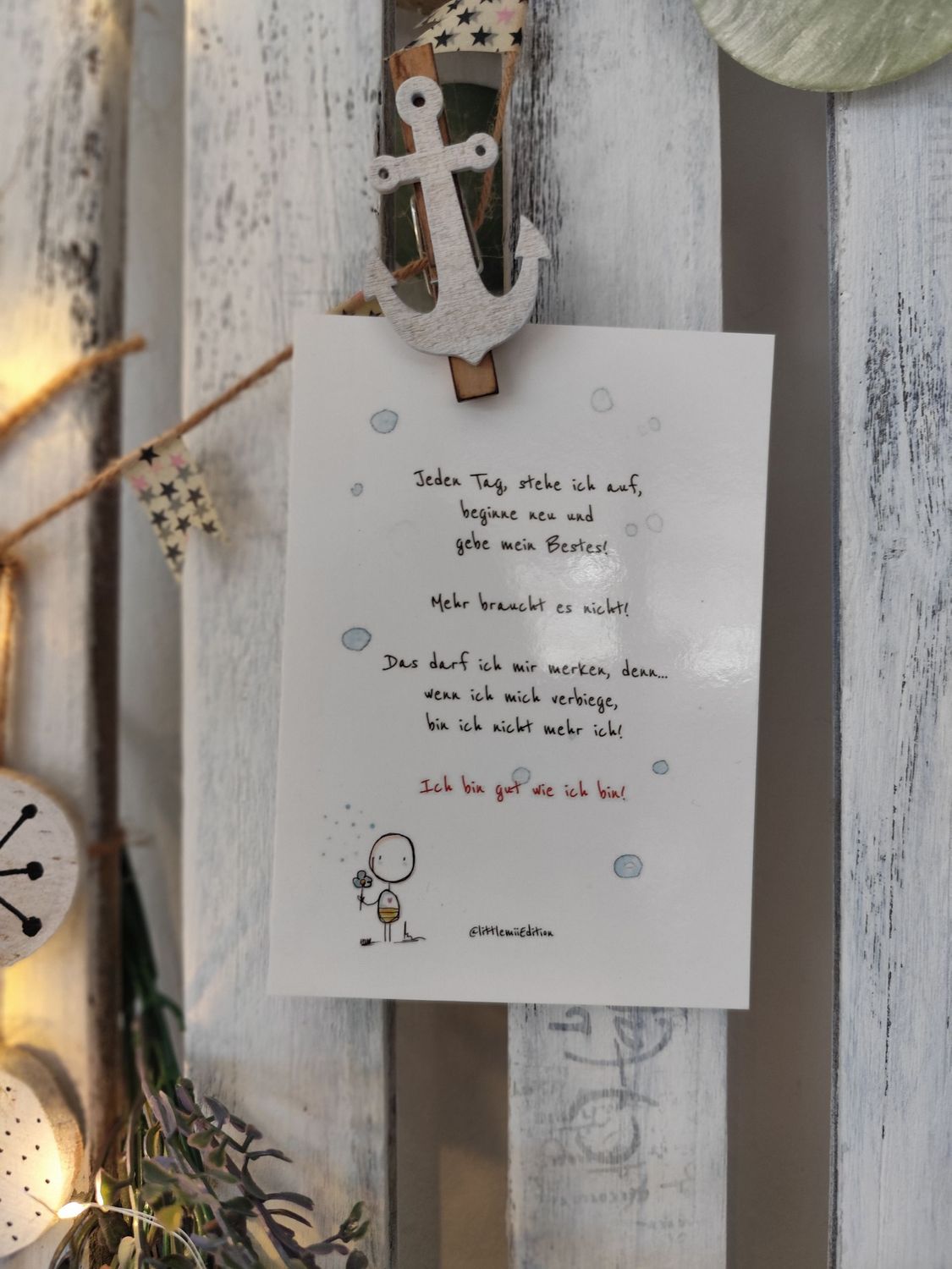 Grußkarte "Gut wie ich bin" inkl. Dowload Dateien