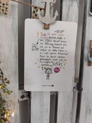 Impulskarte - To do für heute - NEIN mit Herz