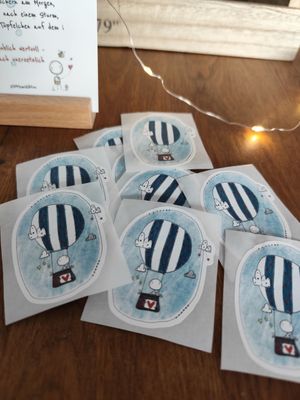 Sticker Set Heißluftballon