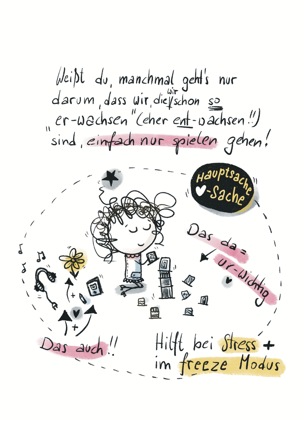 Impulskarte - Hauptsache Herzenssache (digital)