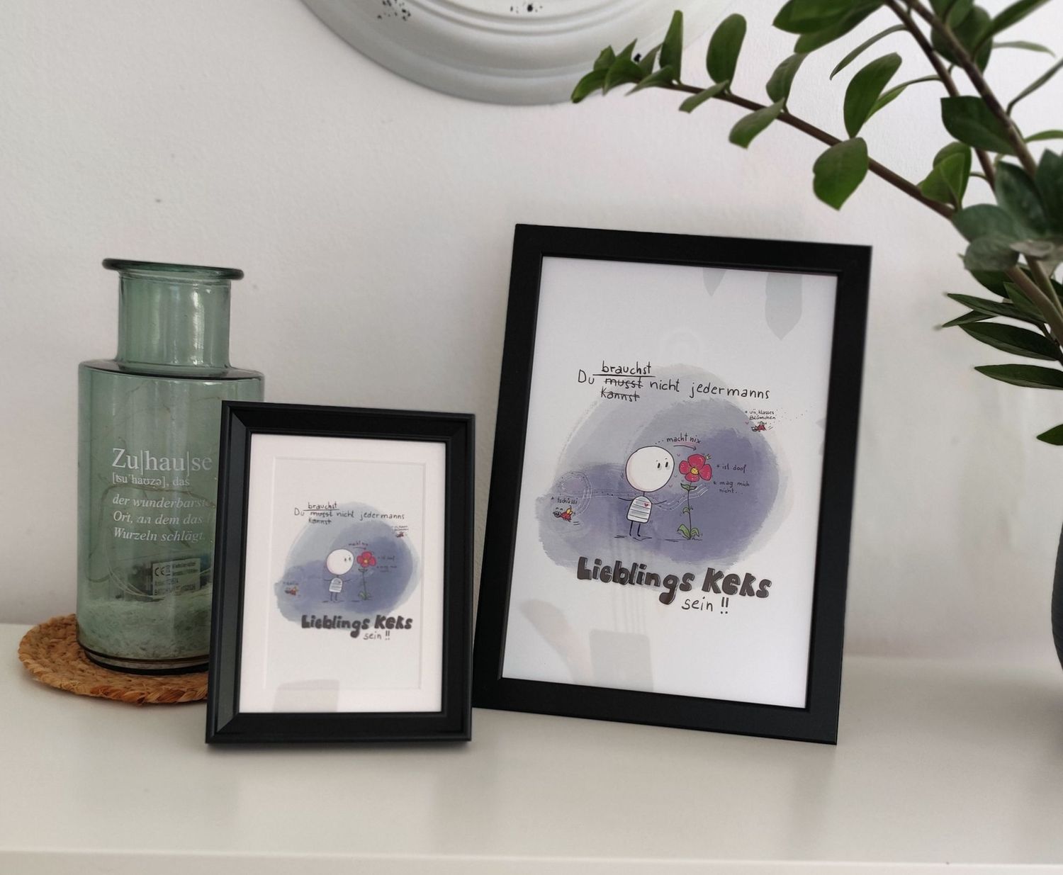 Poster A4 - Lieblingskeks + Karte A6 im Set
