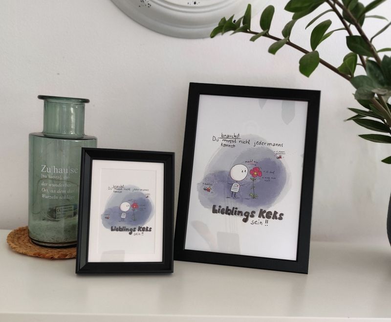 Poster A4 - Lieblingskeks + Karte A6 im Set