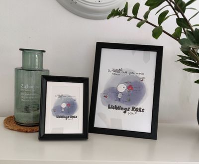Poster A4 - Lieblingskeks + Karte A6 im Set