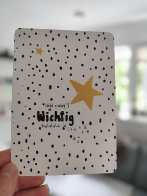 Statement Karte - richtig wichtige Gedanken
