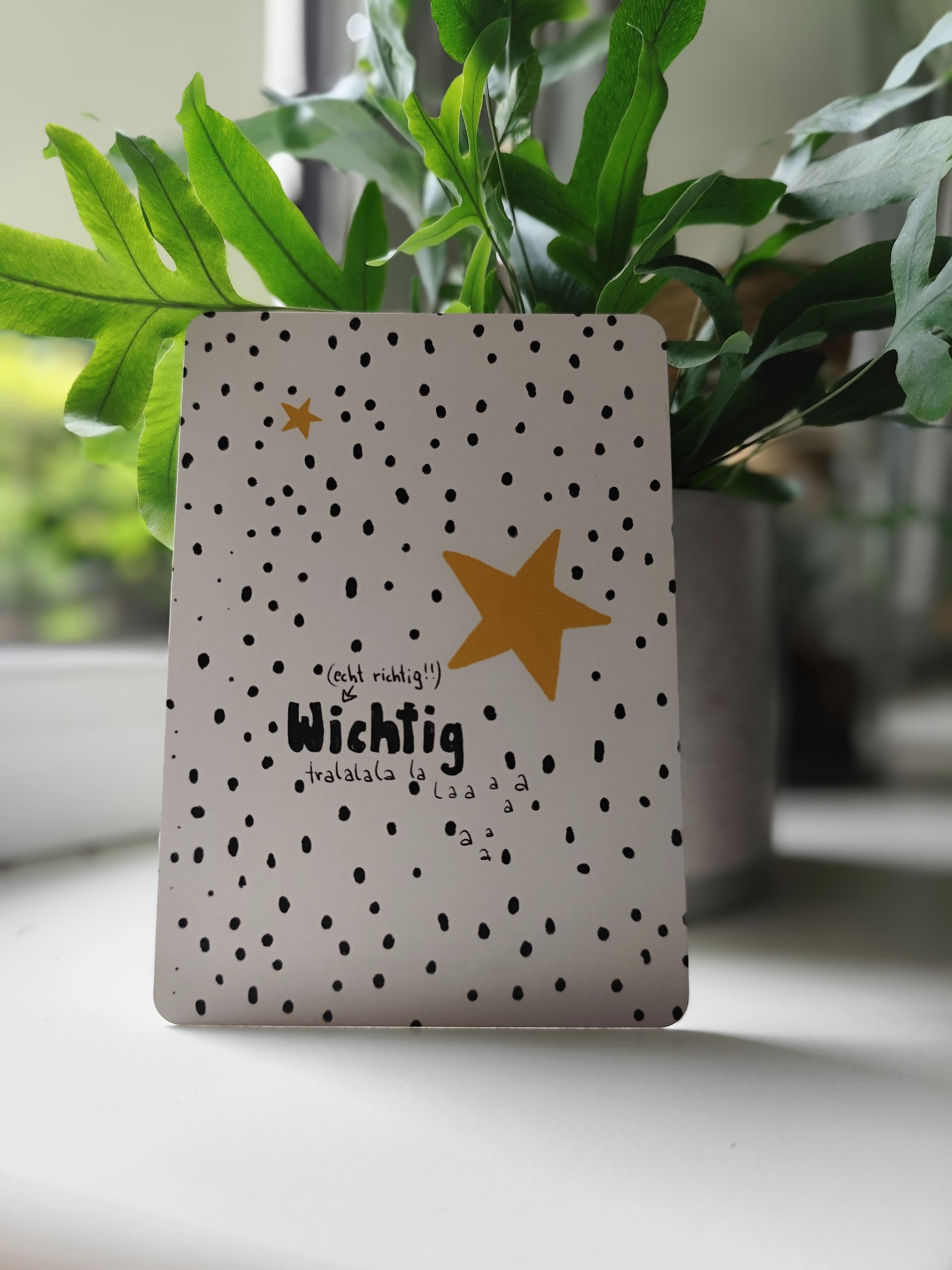 Statement Karte - richtig wichtige Gedanken