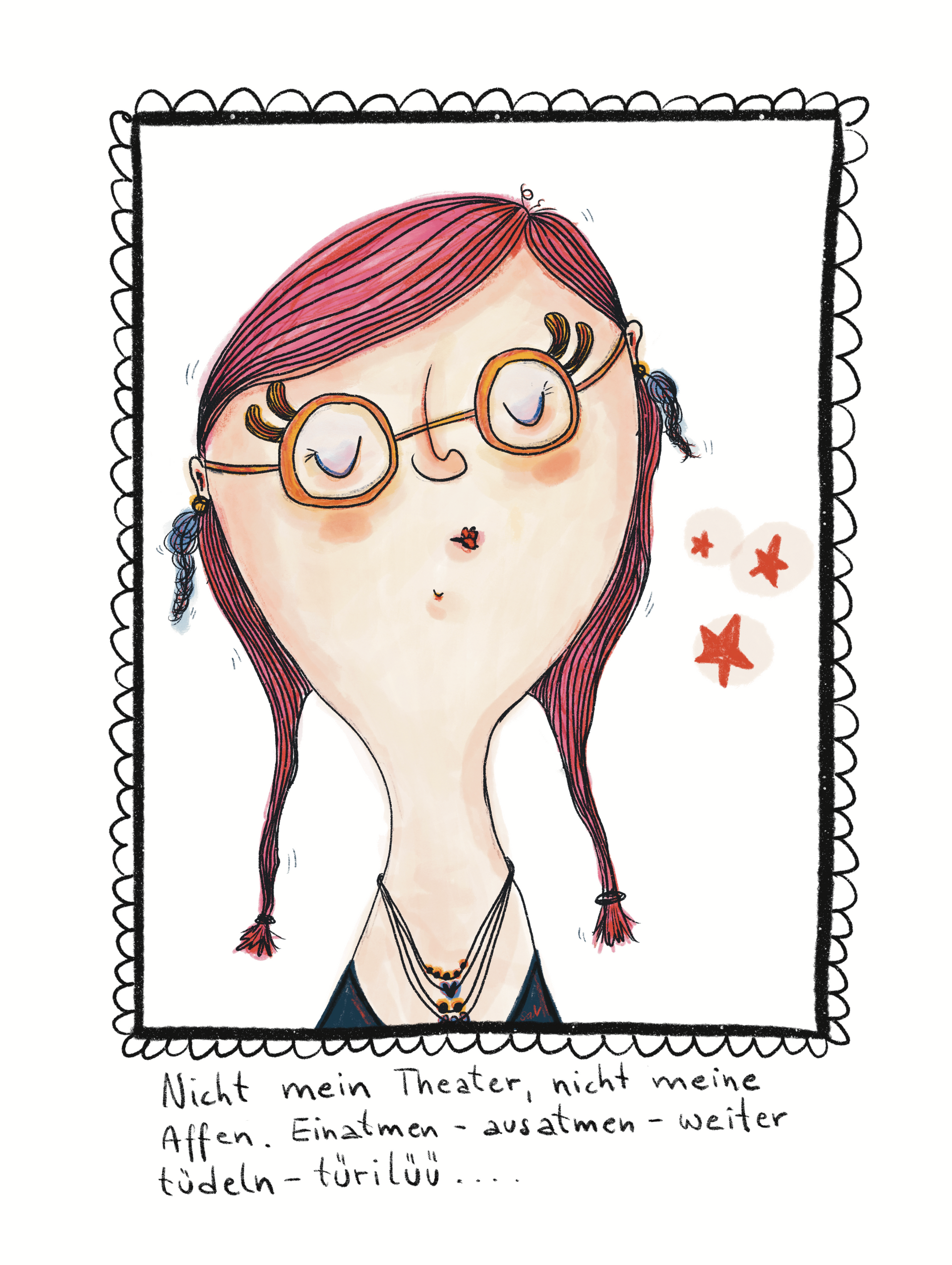 Statement Karte nicht meine Affen, nicht mein Theater