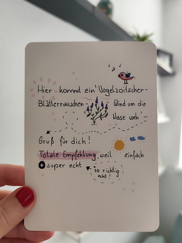 Statement Karte Vogelzwitscher Gruß