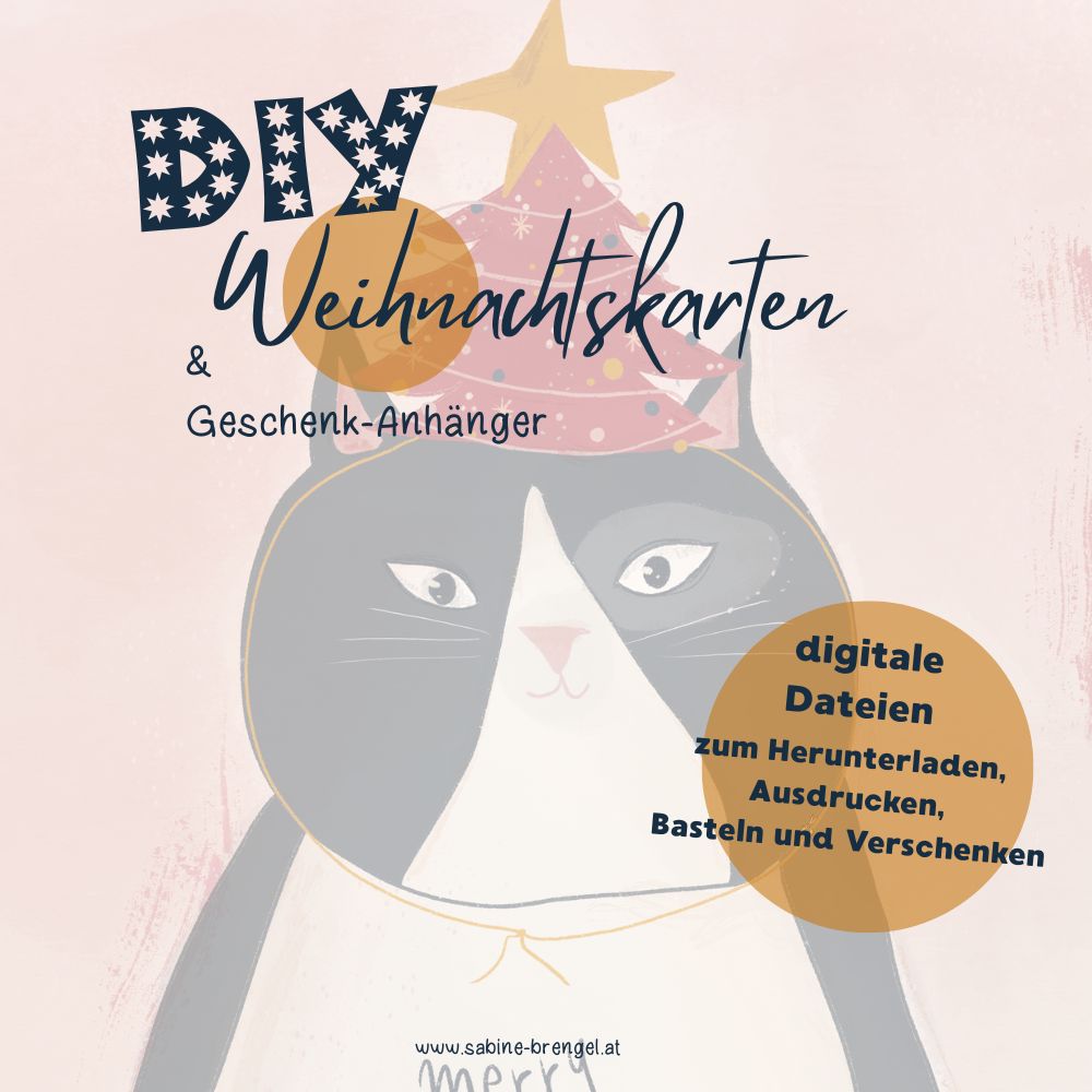 Weihnachtskarten und Anhänger  - DIY Download (digital)