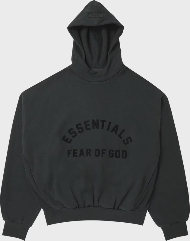 Fear of God Essentials Arch Logo Hoodie Jet Black