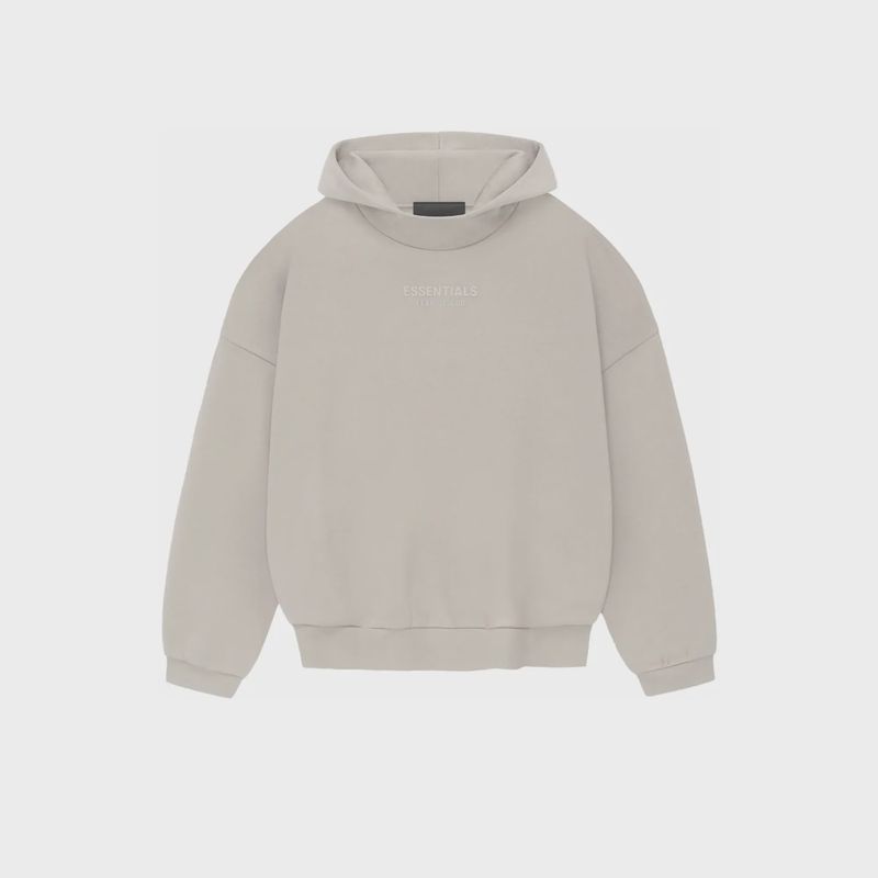 Fear of God Essentials Hoodie Silver Cloud