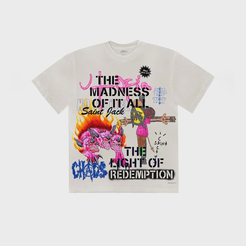 Travis Scott Utopia x St Michael 3A Tee Off White