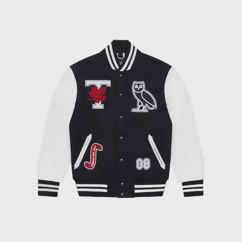 OVO x University of Toronto Varsity Jacket Navy