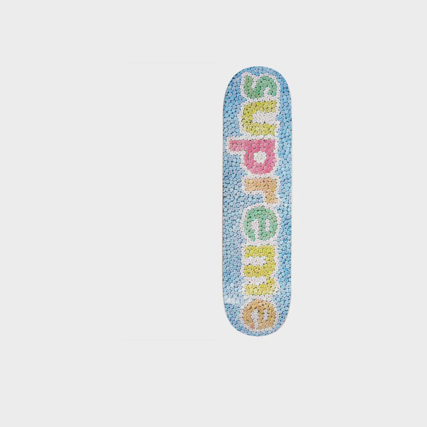 Supreme Candy Hearts Skateboard Deck Blue