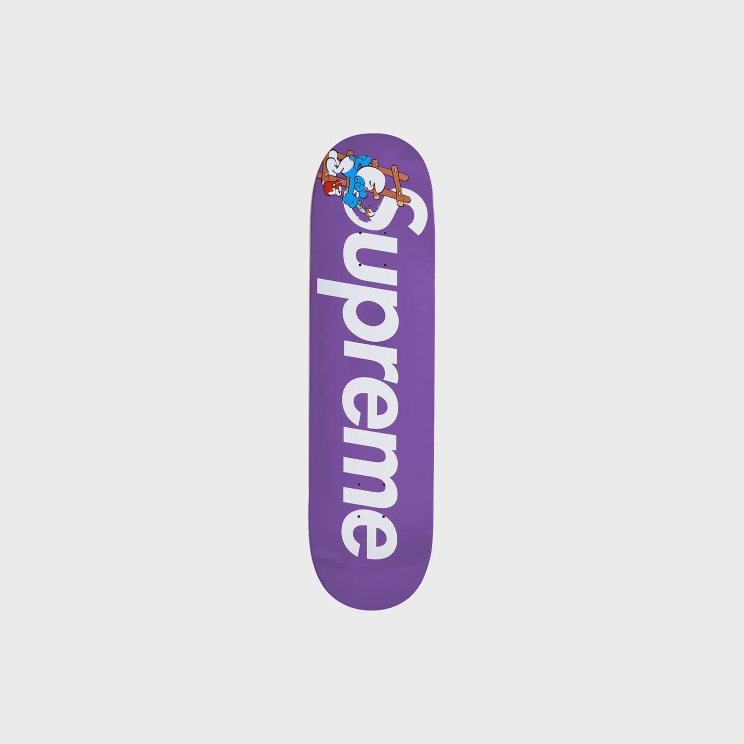 Supreme Smurfs Skateboard Purple