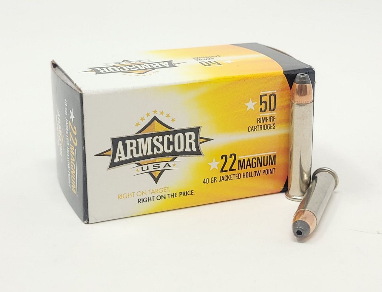 Armscor 50 Ct 22 Magnum Rimfire 40 Gr JHP
